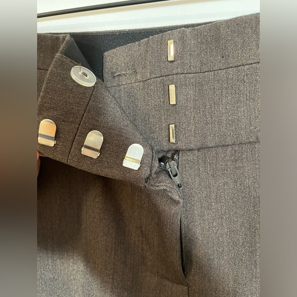 Maurice’s Pants Stretch Waist Straight Leg Brown Size 16 Reg Slacks Office Work - Picture 3 of 9